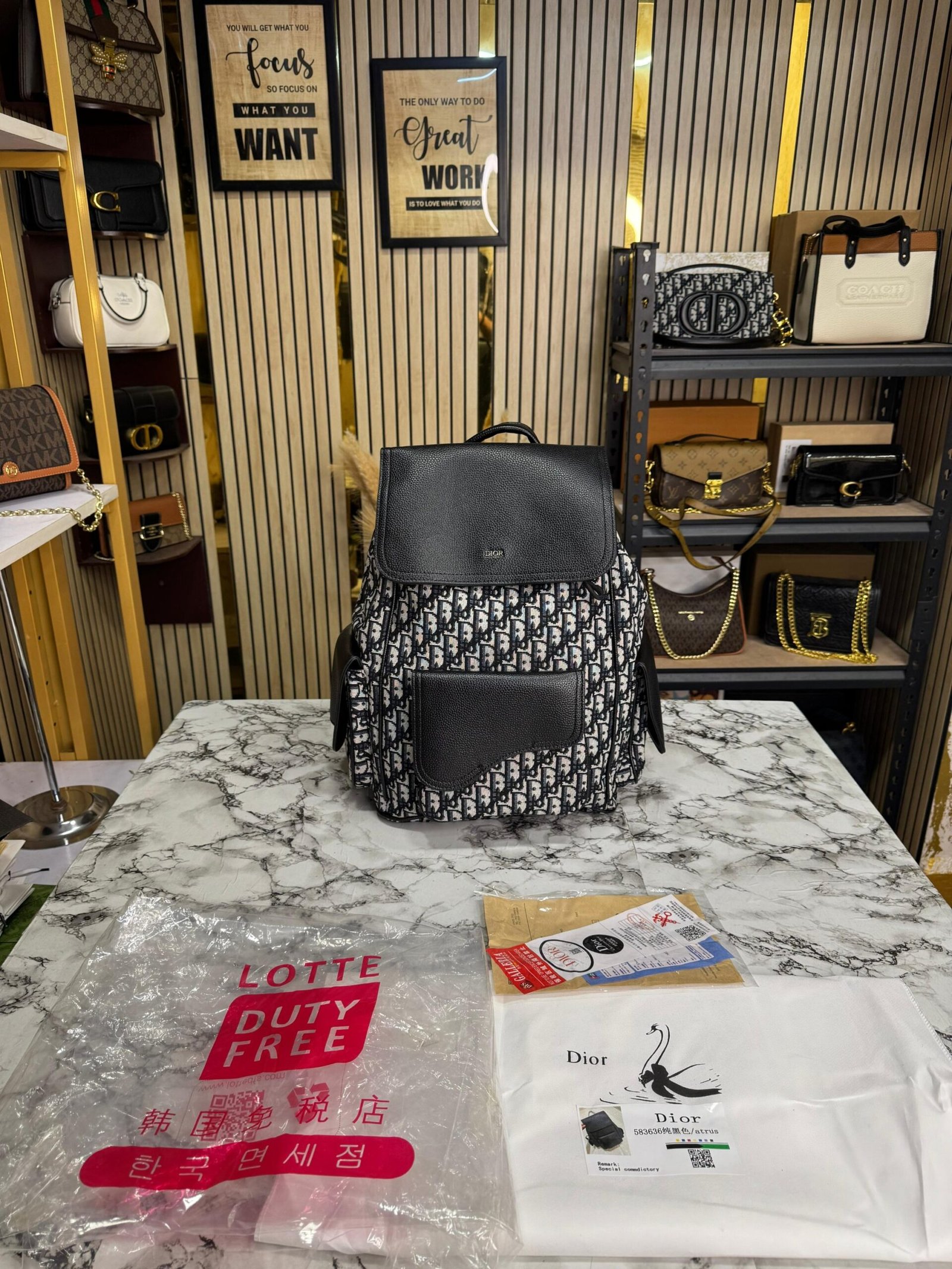 CHRISTIAN DIOR PREMIUM SADDLE BAGPACK ✅🤩