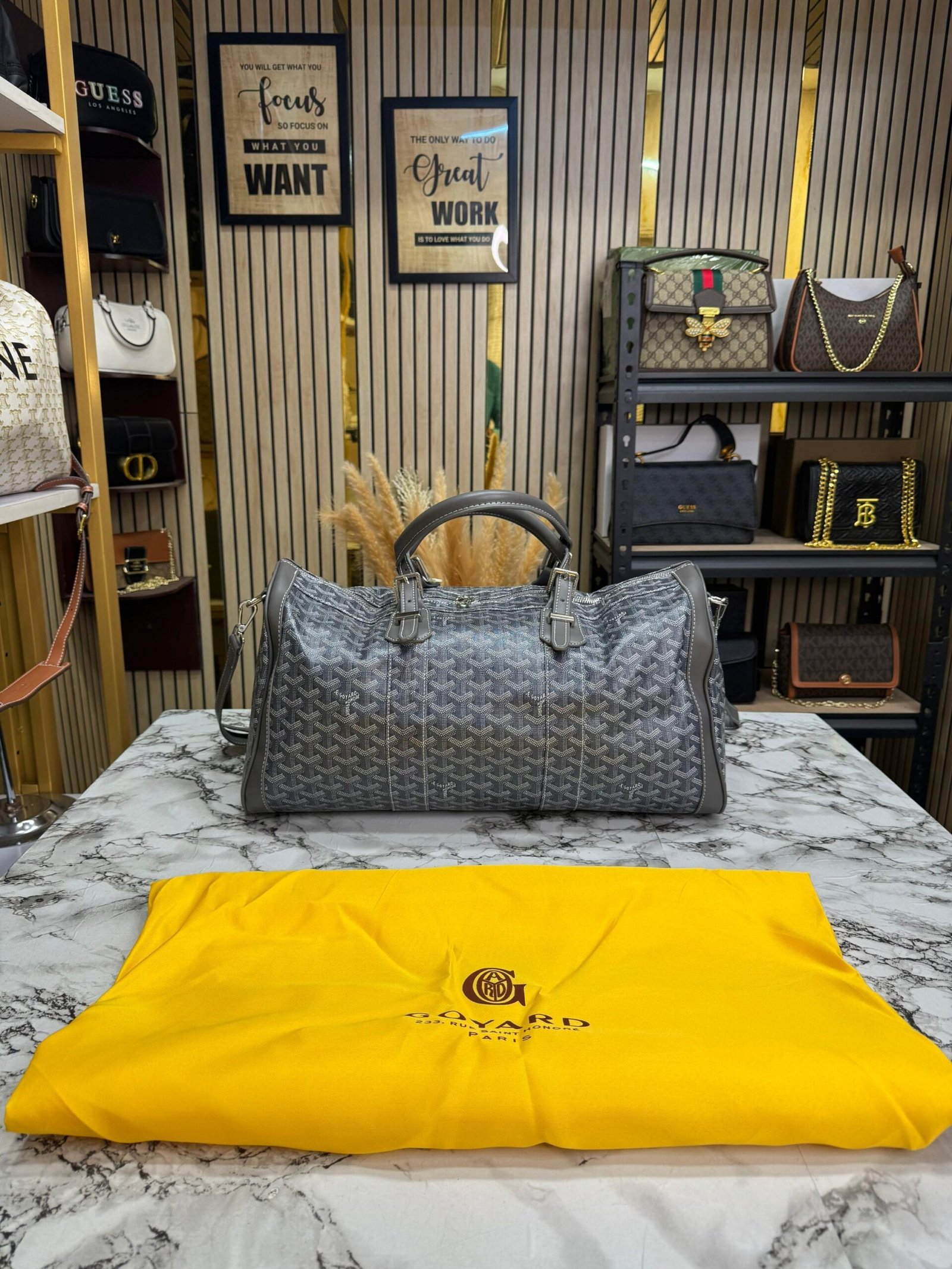 GOYARD PREMIUM DUFFLE BAG WITH DUST BAG PACKING