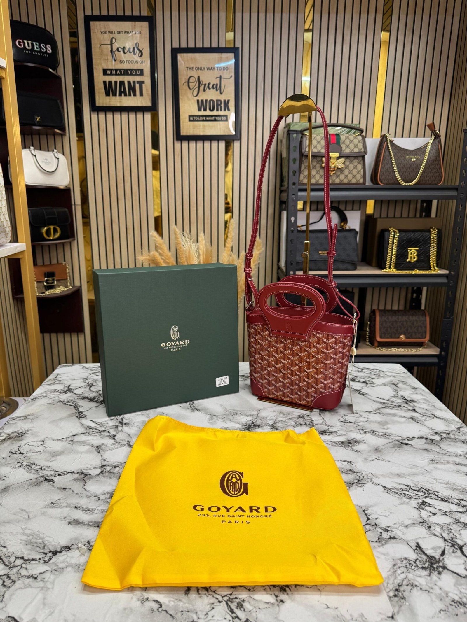 GOYARD BUCKET SLING BAG WITH ORIGNAL BOX