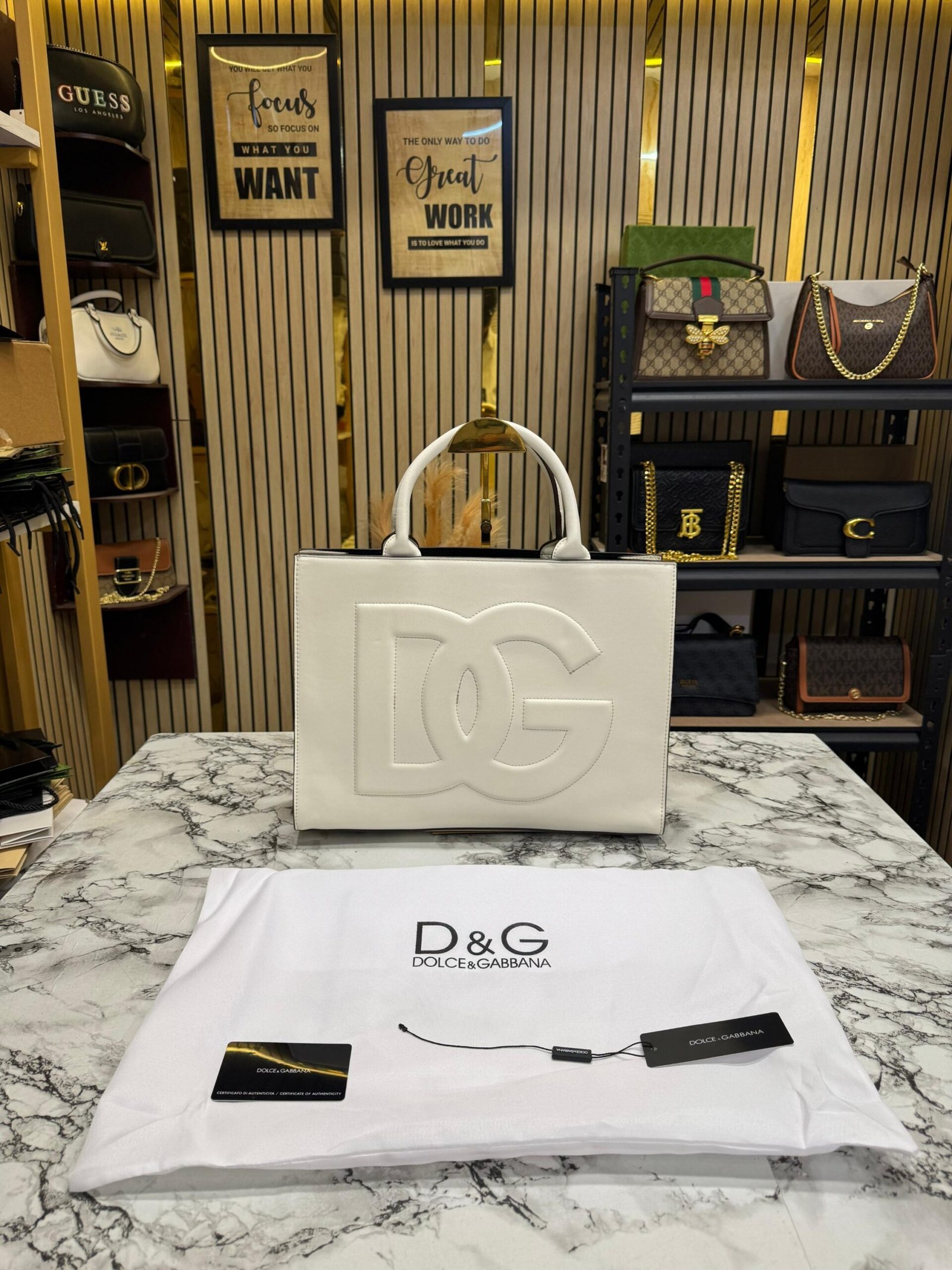 DOLCE & GABBANA PREMIUM TOTE BAG WITH DUST BAG PACKING