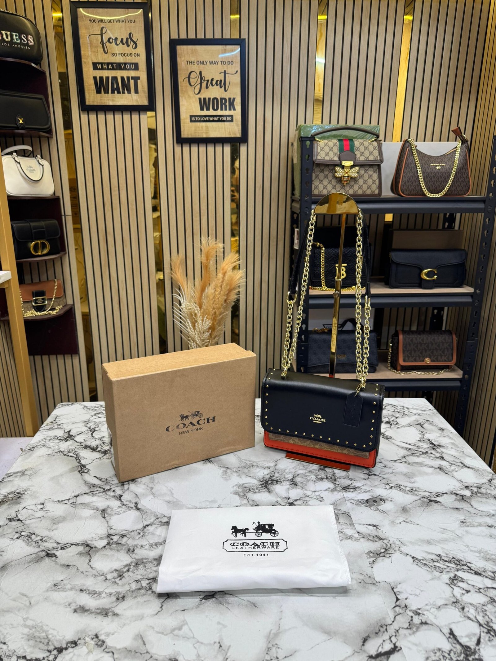 COACH KLARE SIGNATURE CANVAS SLING BAG WITH ORIGINAL BOX AND CARRY BAG