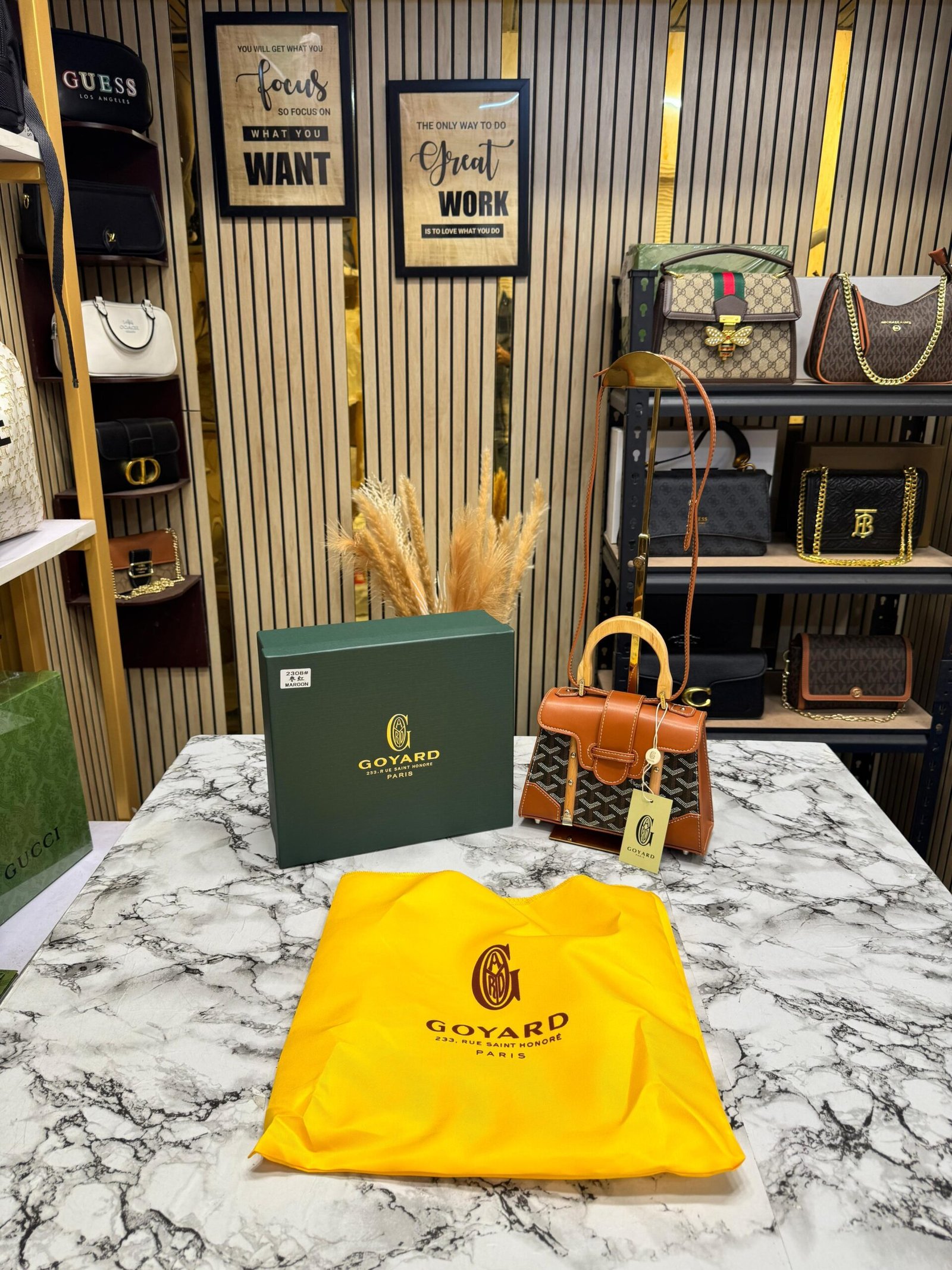 GOYARD SAIGON PREMIUM BAG WITH OG BOX