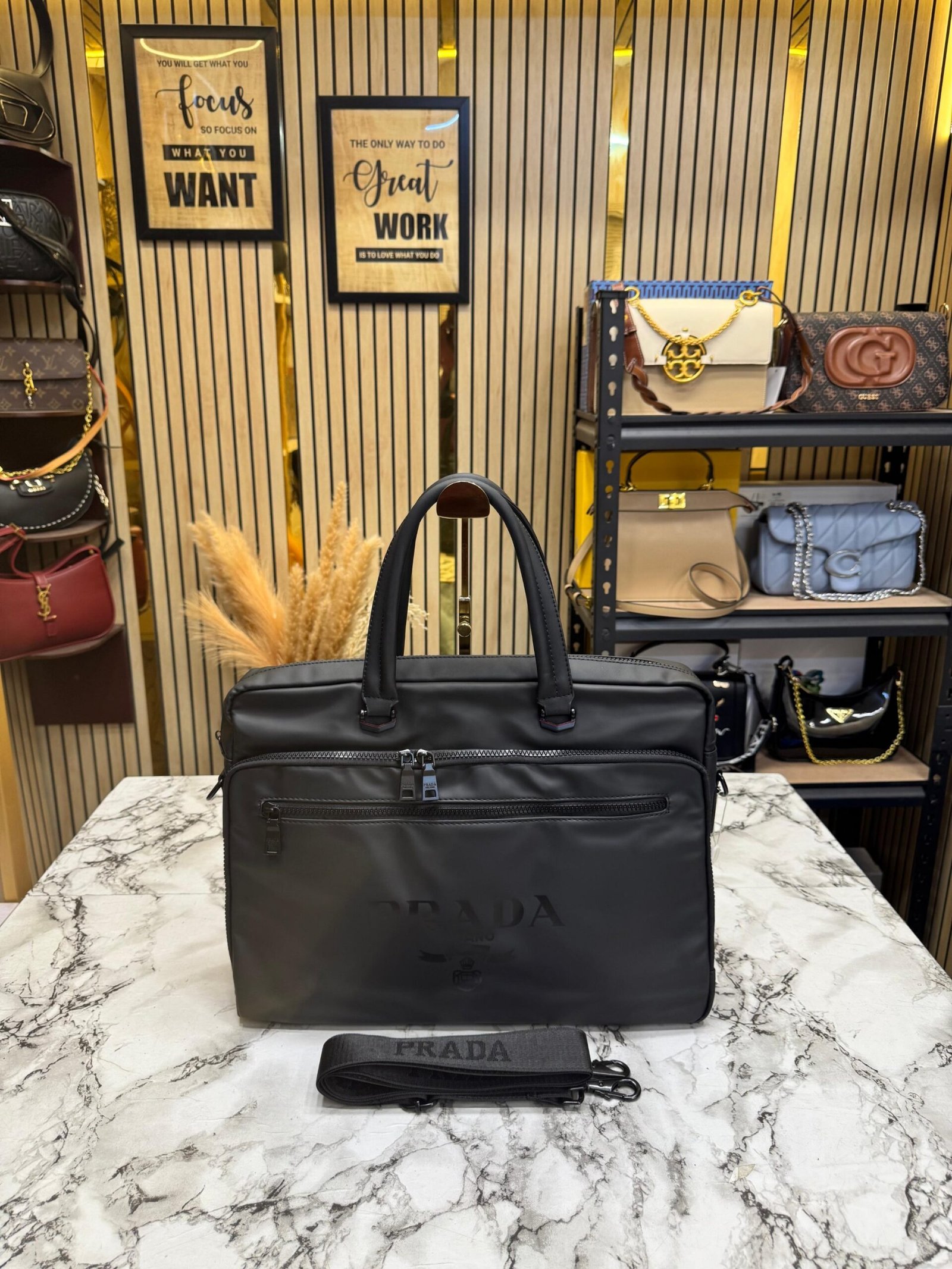 PRADA MILANO LAPTOP BAG