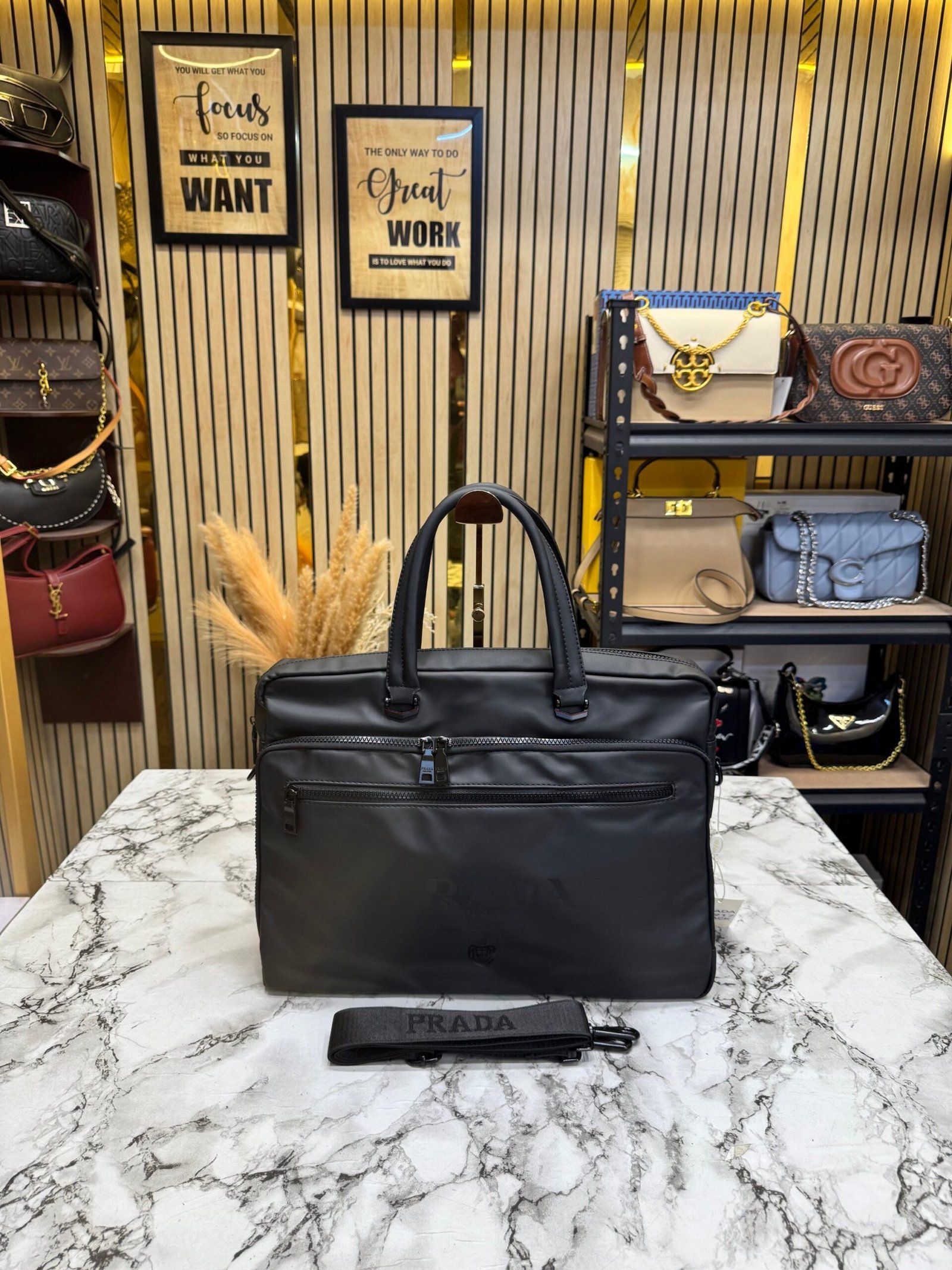 PRADA MILANO LAPTOP BAG